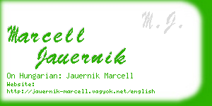 marcell jauernik business card